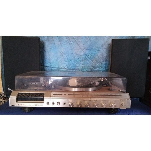 888 - A Hitachi STD-120 Record Player with Radio and tape