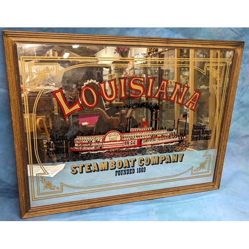 327 - A Louisiana Steamboat Bar Mirror