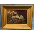 Flowers In A Basket Oil Painting