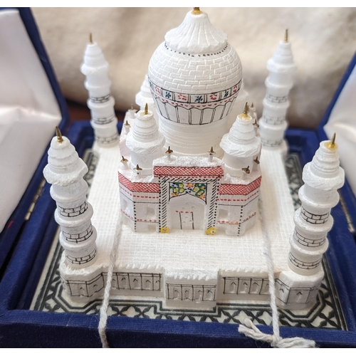 648 - Vintage Carved Marble TaJ Mahal in Original Box