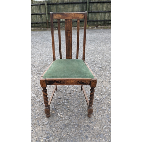 361 - A Carved Oak Hall Chair