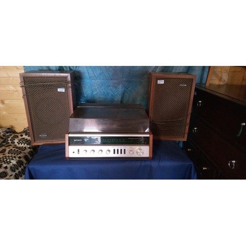 885 - Sony HP-511 stereo with a pair of Sony SS-510 speakers