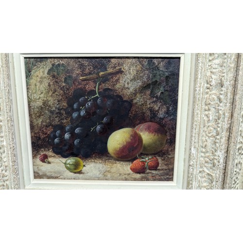 775 - A pair of still life on canvas paintings in matching frames - 46x42 in frames