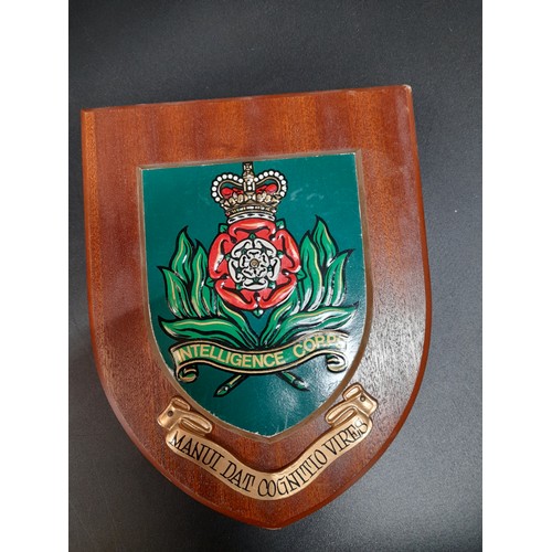 651 - A Collection of Military Plaques and Framed Military Embroideries.