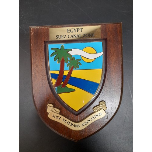 651 - A Collection of Military Plaques and Framed Military Embroideries.