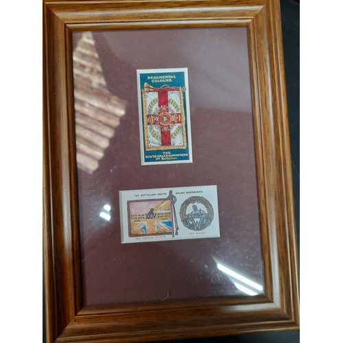 651 - A Collection of Military Plaques and Framed Military Embroideries.