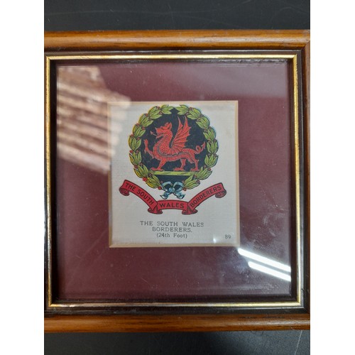 651 - A Collection of Military Plaques and Framed Military Embroideries.