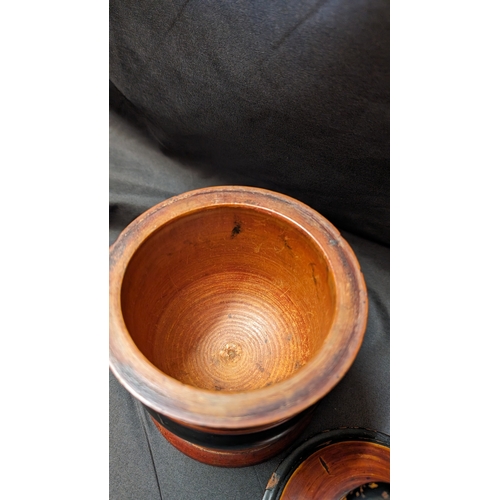 238 - Antique Treen 19th Century Tobacco Jar approx. 20cm Tall