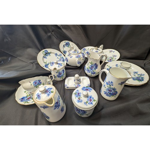 325 - 19 x Pieces of Hammersley & Co Bone China Tea Service inc. 2 x Teapots, Jugs, Saucers, Cup etc.