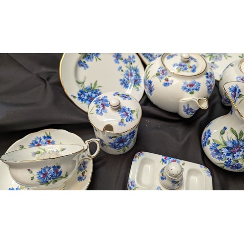 325 - 19 x Pieces of Hammersley & Co Bone China Tea Service inc. 2 x Teapots, Jugs, Saucers, Cup etc.