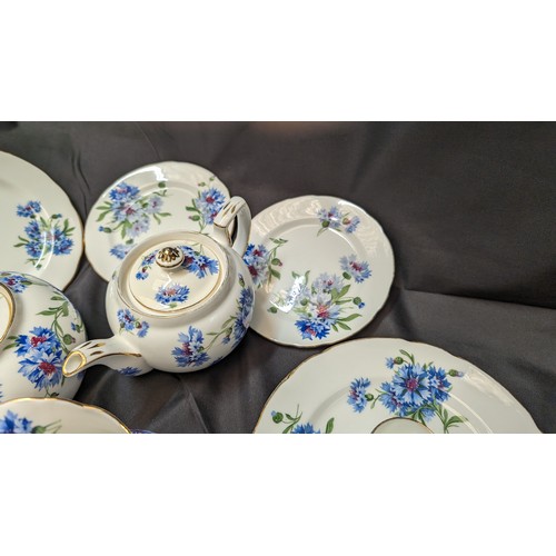 325 - 19 x Pieces of Hammersley & Co Bone China Tea Service inc. 2 x Teapots, Jugs, Saucers, Cup etc.