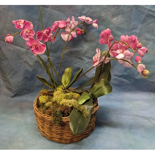 159 - A Faux Orchid in Basket