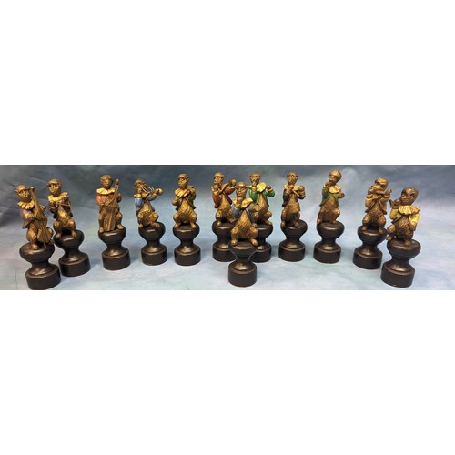 162 - A Monkey Orchestra x 12 Pieces - 12cm Tall