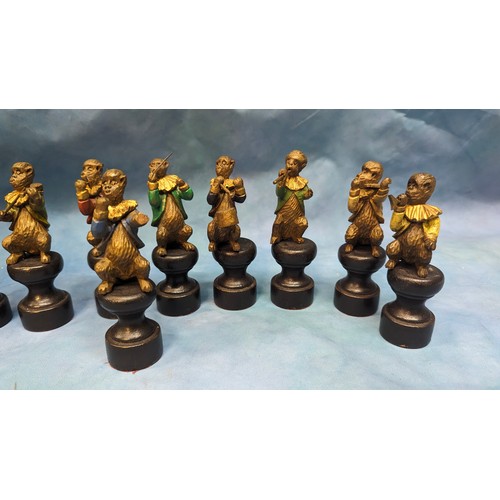 162 - A Monkey Orchestra x 12 Pieces - 12cm Tall