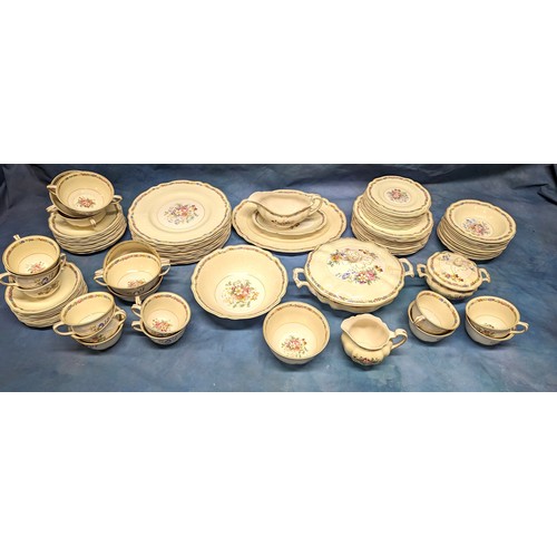 248 - A Large Quantity of Johnson Bros Old Staffordshire Dinner and Tea Service