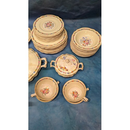 248 - A Large Quantity of Johnson Bros Old Staffordshire Dinner and Tea Service