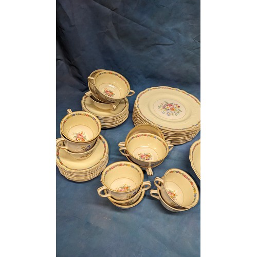 248 - A Large Quantity of Johnson Bros Old Staffordshire Dinner and Tea Service