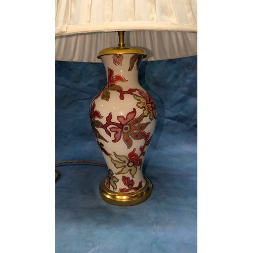 250 - An Electric Lamp and Shade - 66cm High with Shade