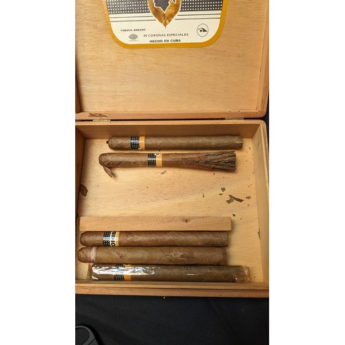 324 - Cohiba Cigar Box with 1 Unopened Cigar and 4 x Wrapped . David Hoff Cutter ( must be over 18 to purc... 