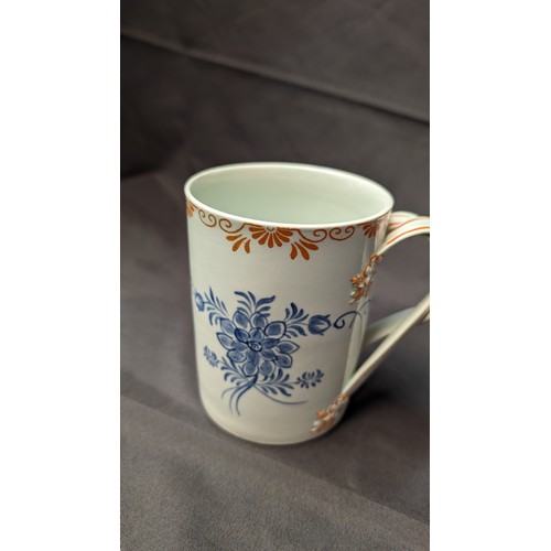 320 - Antique Adams Calyxware Hand Painted Mug - Numbered 2414 24. 12cm Tall