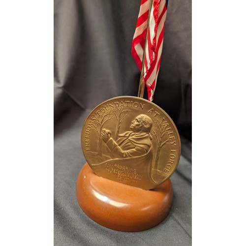 287 - Freedoms Foundation at Valley Forge Award Medallion Honoring Ford Motor Company and Federal Bureau o... 