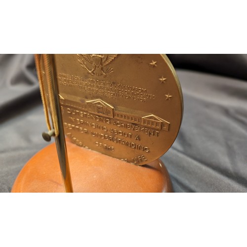 287 - Freedoms Foundation at Valley Forge Award Medallion Honoring Ford Motor Company and Federal Bureau o... 