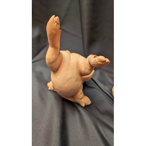 509 - Artefice Ottanta Naked Pig Ornaments x 2