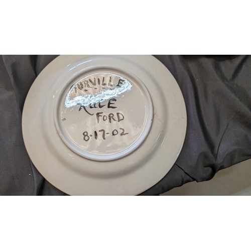 510 - A Collection of 8 x Personlised Plates from Turville Grange - Late Kate Ford Estate