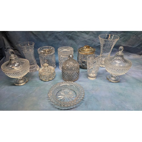 384 - A Quantity of Cut Crystal and Glassware - some with Minor Chipping