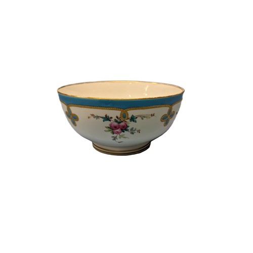 636 - An Antique English Porcelain Hand Painted Bowl