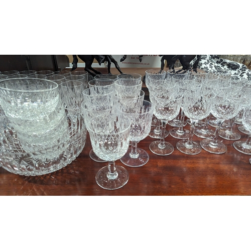 615 - A Large Qty of Cut Crystal glassware and bowls etc