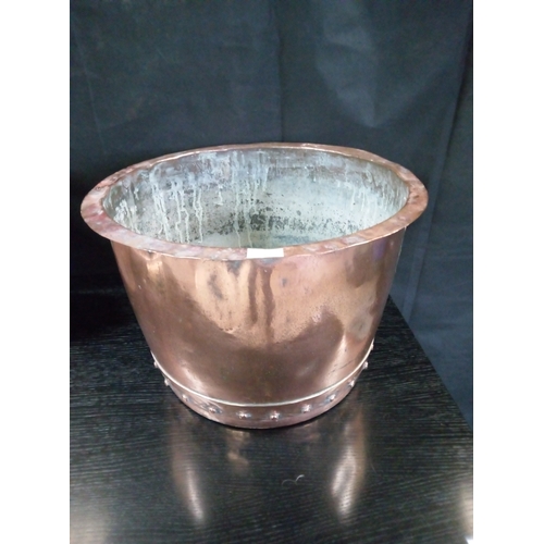 489 - A Large Copper 36cm High 52cm Across