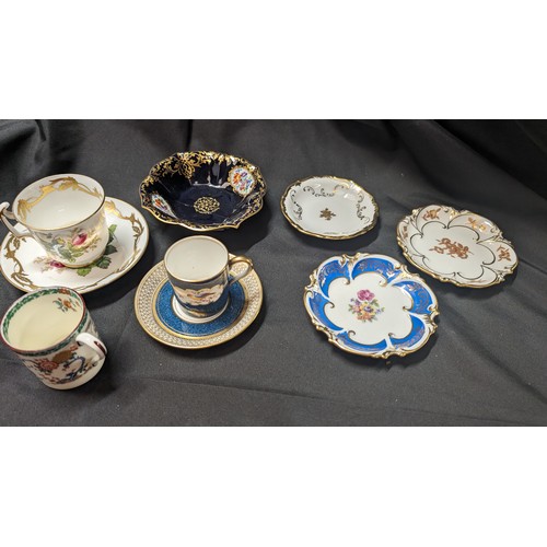 682 - A Collection of Antique and Vintage Cups and Saucers and Dish ( Dish has Repaired Crack) x 9.   From... 