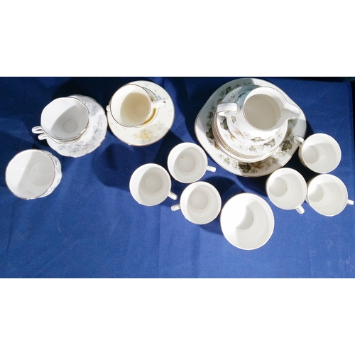 543 - Royal Doulton Larchmont tea service with Royal Albert silver maple and more.