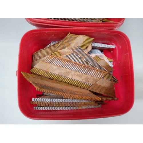 819 - 2 x Tubs of Assorted Nail Gun Nails