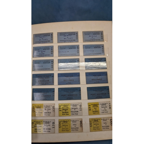 454 - A large quantity of Vintage Railway Tickets / Platform Tickets in album