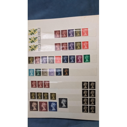 456 - Great Britain stamp album containing: Penny Blacks, Reds, Blues; Victorian; British Empire; Festival... 