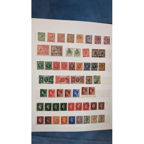 456 - Great Britain stamp album containing: Penny Blacks, Reds, Blues; Victorian; British Empire; Festival... 