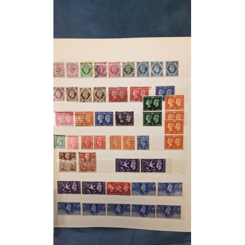 456 - Great Britain stamp album containing: Penny Blacks, Reds, Blues; Victorian; British Empire; Festival... 