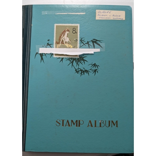 458 - Europe Stamp Album containing: Belgium; Russia etc (NOT including Germany)