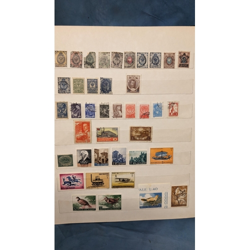 458 - Europe Stamp Album containing: Belgium; Russia etc (NOT including Germany)