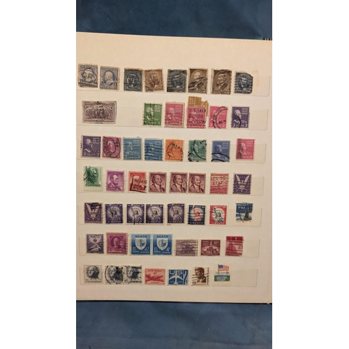 464 - Americas Part-stamp album including: Argentina; Chile; Peru; Mexico; USA etc.