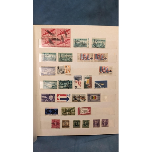 464 - Americas Part-stamp album including: Argentina; Chile; Peru; Mexico; USA etc.