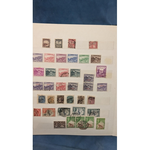 466 - British Empire & Commonwealth collection of stamps in album including: Hong Kong; Gibraltar; Falklan... 