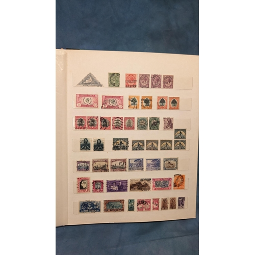 466 - British Empire & Commonwealth collection of stamps in album including: Hong Kong; Gibraltar; Falklan... 