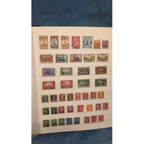 466 - British Empire & Commonwealth collection of stamps in album including: Hong Kong; Gibraltar; Falklan... 