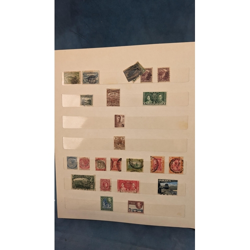 466 - British Empire & Commonwealth collection of stamps in album including: Hong Kong; Gibraltar; Falklan... 