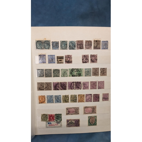 466 - British Empire & Commonwealth collection of stamps in album including: Hong Kong; Gibraltar; Falklan... 