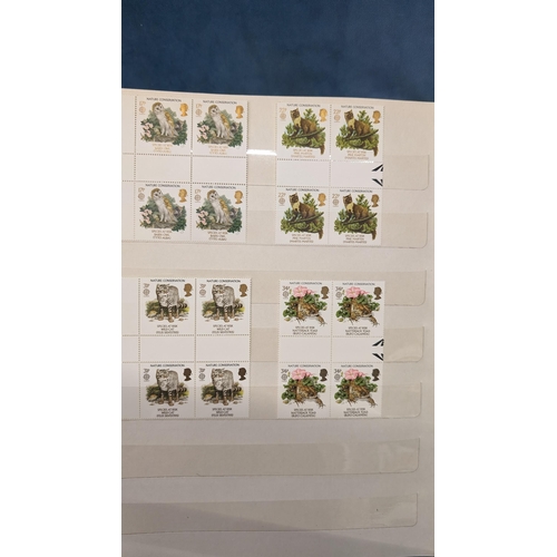 467 - Album of Great Britain stamps containing: Insects; Commonwealth; Fish; Bridges; Military; Gardens; R... 