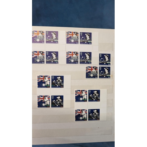 468 - Great Britain Stamp album containing: Hockey; Royals; Bombers; Plants; Architecture; St John's Ambul... 